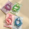 3-piece set ~ Candy-colored bow tie hair band, sweet and versatile, rubber band women's hair tie, high-end style hair band leather cover Application Scenario